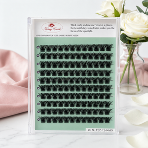 King Lash No. 22 D Curl Premade Lash Fans