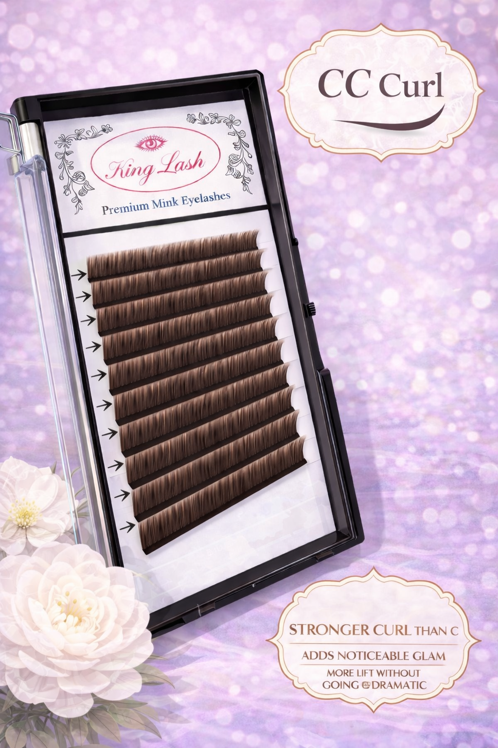 King Lash Mink Faux Lashes Type CC Curl