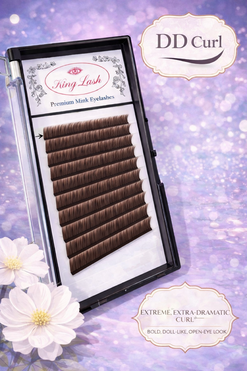 King Lash Mink Faux Lashes Type DD Curl