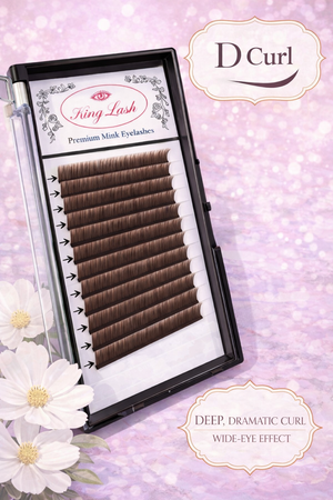 King Lash Mink Faux Lashes Type D Curl